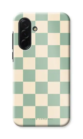 Checkered Mint, Samsung Galaxy A56 tough case