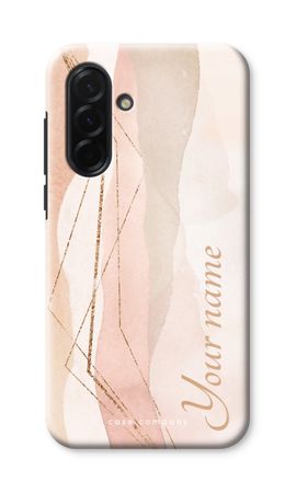 Gold Lines Namecase - Blush