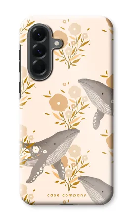 Floral Whales, Samsung Galaxy A57 robust cover