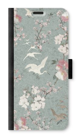Japanese crane birds blossom