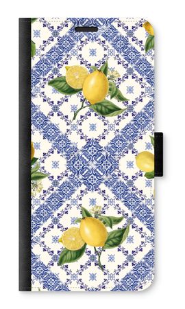 Blue tiles and lemons