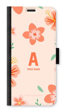 Tropical Pink Flowers Monogram
