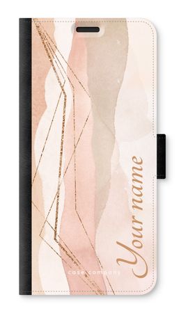 Gold Lines Namecase - Blush