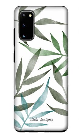 Tropical watercolor leaves