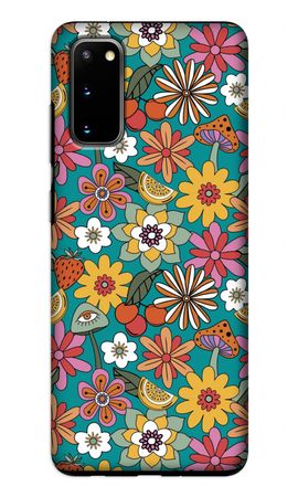 Retro Flowers N°2 - Blue