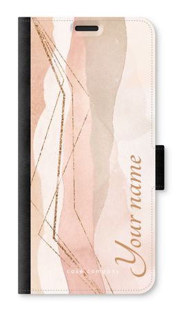 Gold Lines Namecase - Blush