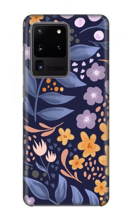 Flowers with blue leaves