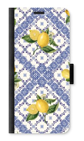 Blue tiles and lemons