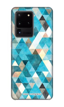 Coloured triangles blue