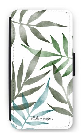 Tropical watercolor leaves