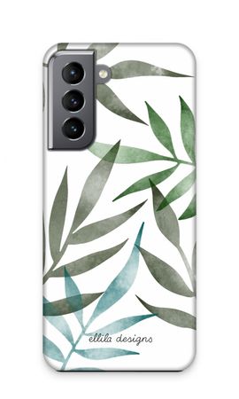 Tropical watercolor leaves