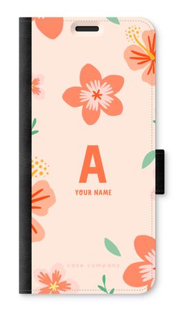 Tropical Pink Flowers Monogram