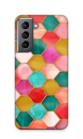 Hexagons in stained glass