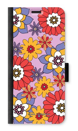 Retro Flowers - Purple