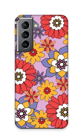 Retro Flowers - Purple