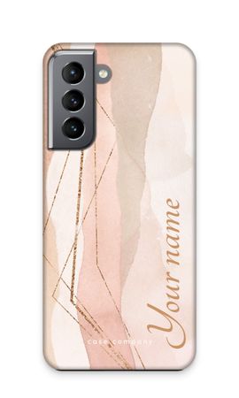 Gold Lines Namecase - Blush