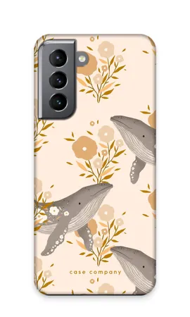 Floral Whales, Custodia rigida Samsung Galaxy S21