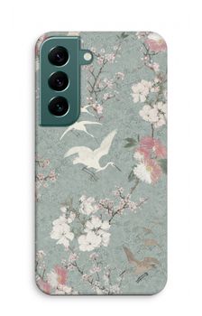 Japanese crane birds blossom