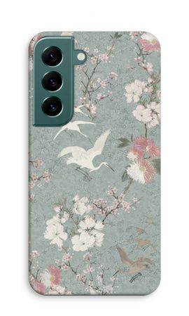 Japanese crane birds blossom