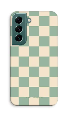 Checkered Mint, Samsung Galaxy S22 tough case