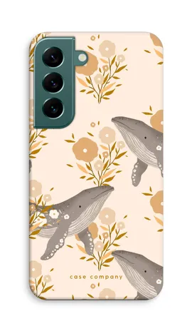 Floral Whales, Samsung Galaxy S22 robust cover