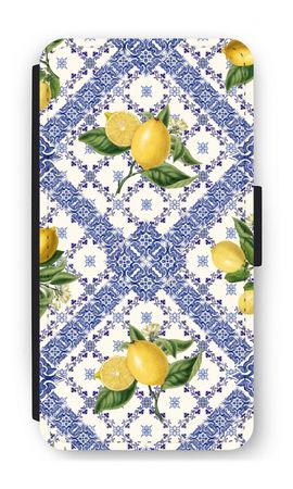 Blue tiles and lemons