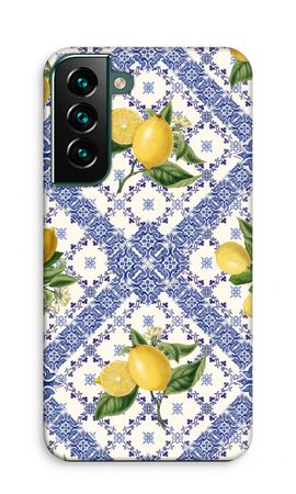 Blue tiles and lemons