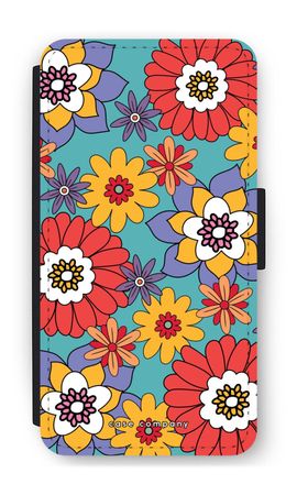 Retro Flowers - Blue