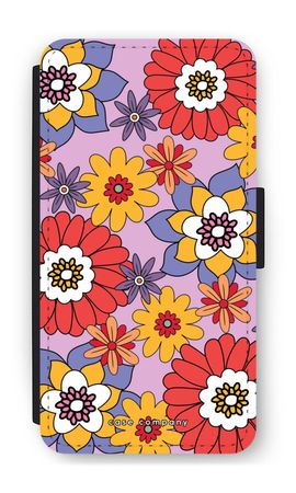 Retro Flowers - Purple