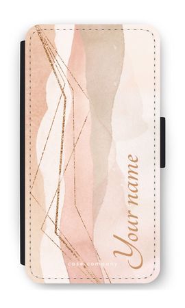 Gold Lines Namecase - Blush