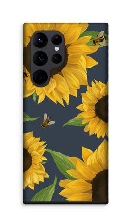 Sunflower and bees