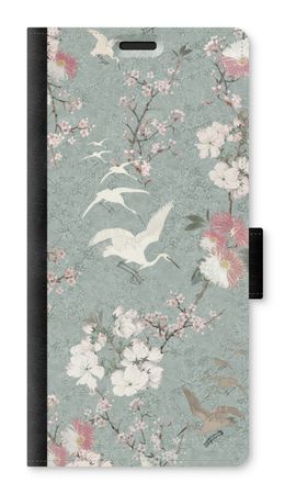 Japanese crane birds blossom