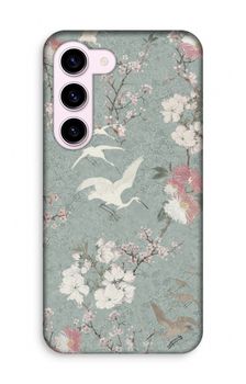 Japanese crane birds blossom