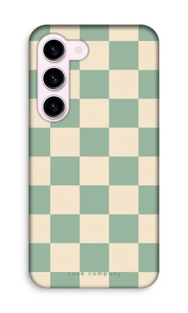 Checkered Mint, Samsung Galaxy S23 tough case