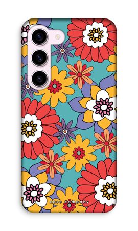 Retro Flowers - Blue
