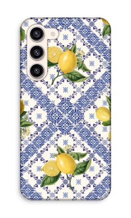 Blue tiles and lemons