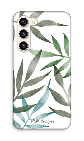 Tropical watercolor leaves