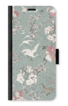 Japanese crane birds blossom