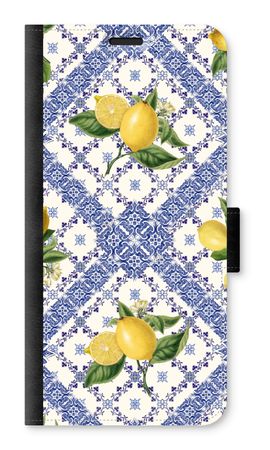 Blue tiles and lemons
