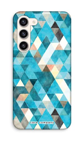 Coloured triangles blue