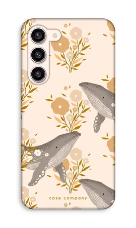 Floral Whales, Coque renforcée Samsung Galaxy S23 Plus