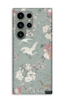 Japanese crane birds blossom