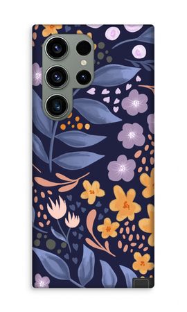 Flowers with blue leaves