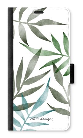 Tropical watercolor leaves