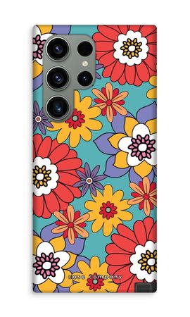 Retro Flowers - Blue