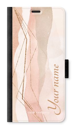 Gold Lines Namecase - Blush