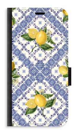 Blue tiles and lemons
