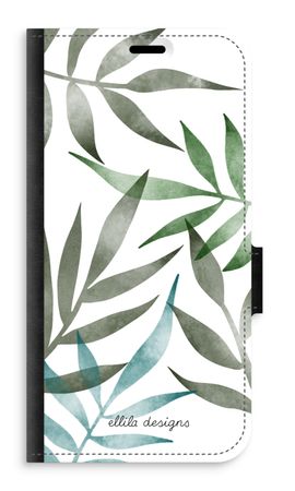 Tropical watercolor leaves