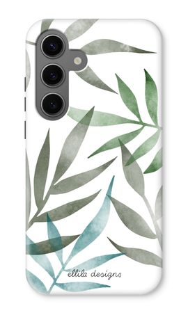 Tropical watercolor leaves