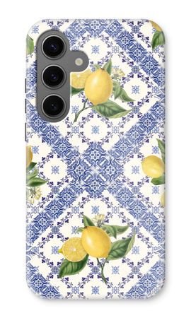 Tuiles bleues et citrons